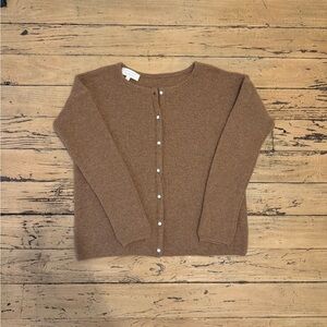 Sezane Gaspard Camel Brown Cardigan Jumper Sweater